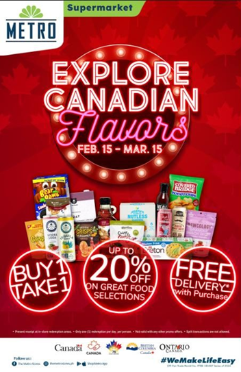 Explore Canadian Flavors poster