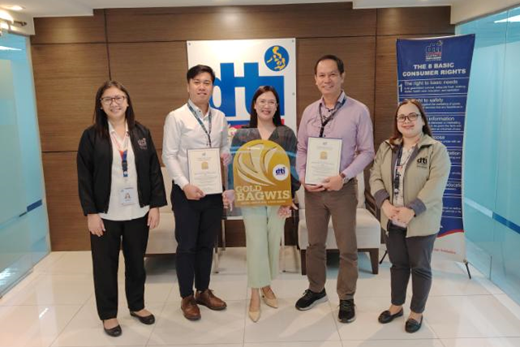 Metro Sum-ag DTI Gold Bagwis Award