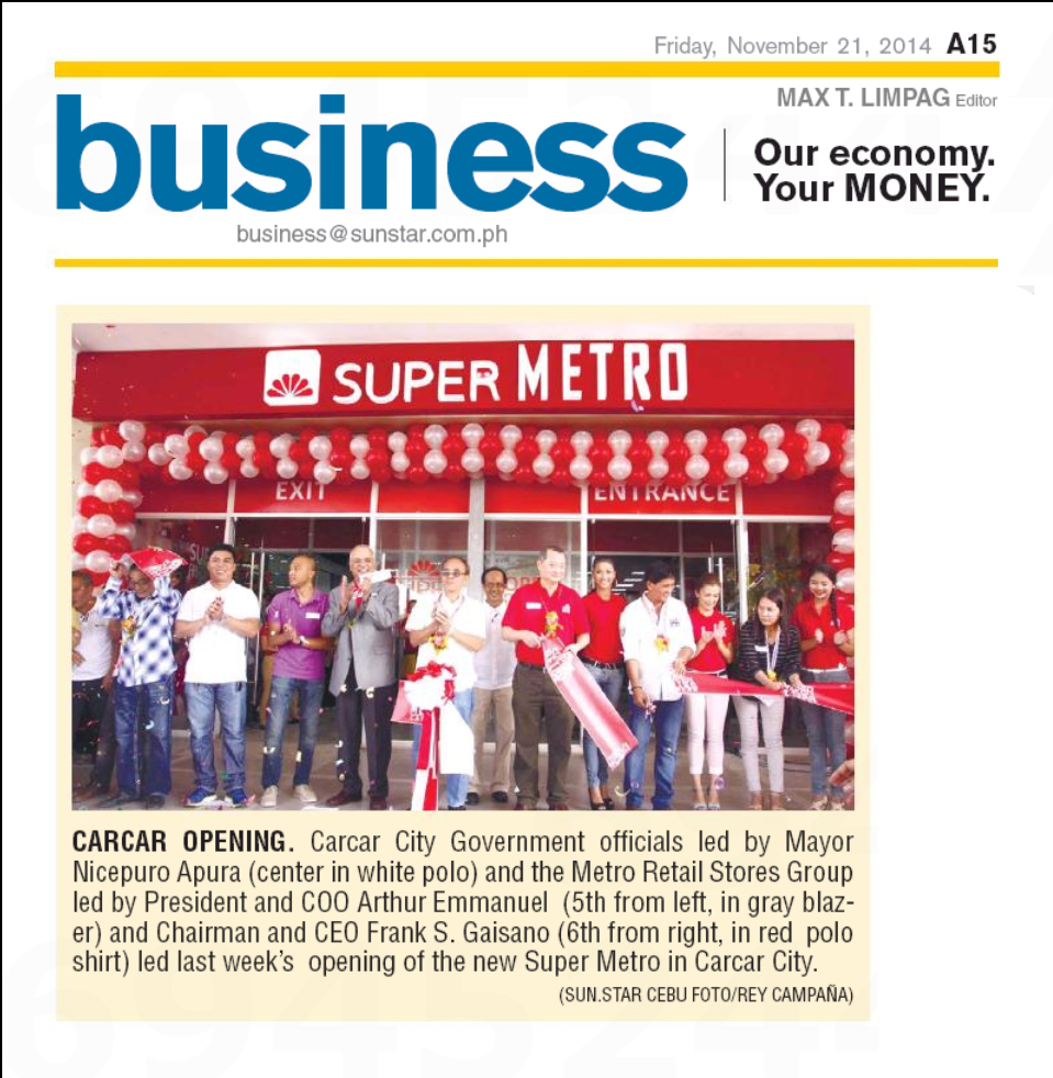 Super Metro Carcar Opening Sunstar