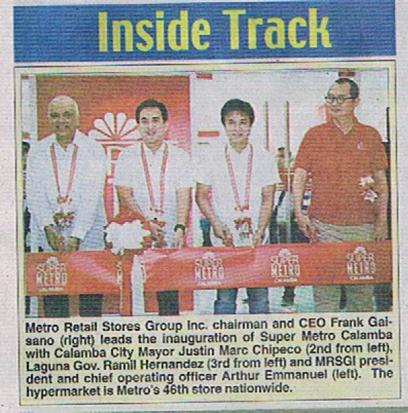 Inauguration of Super Metro Calamba Philippine Star