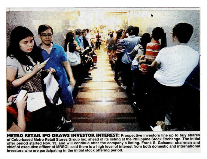 Metro Retail IPO draws investor interest The Philippine Star