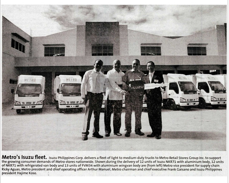 Metros Isuzu fleet The Standard
