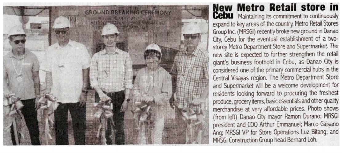New Metro Retail store in Cebu