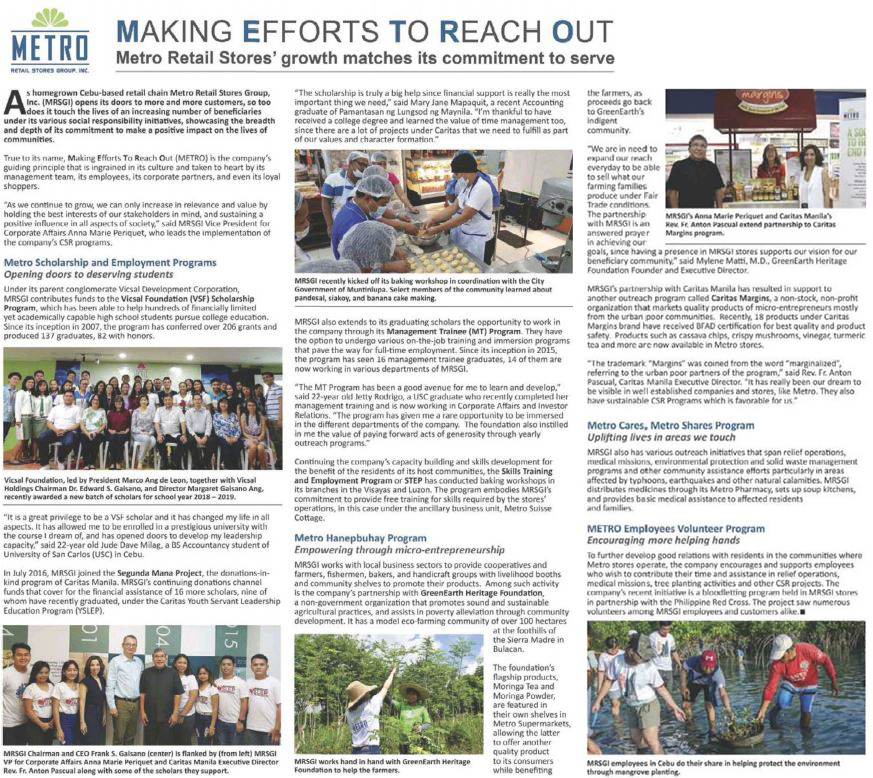 Making Efforts To Reach Out MRSGI CSR
