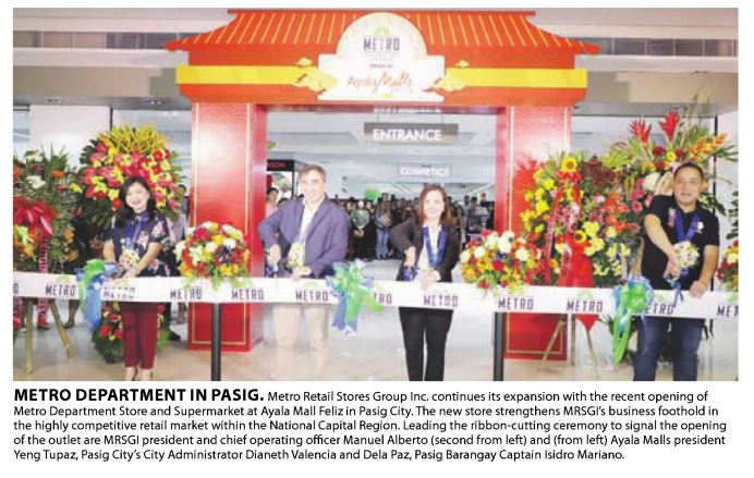 Metro Department in Pasig Manila Standard Today