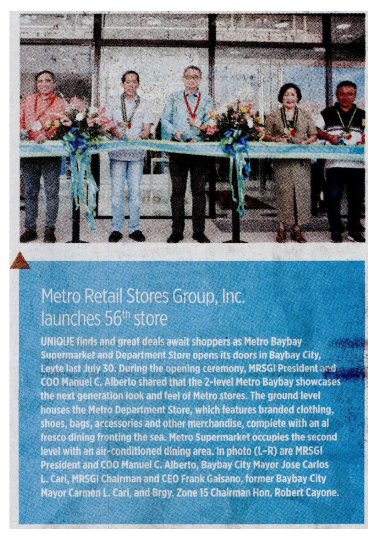 September 2 2019 Metro Retail Stores Group Inc launches 56th store Business World