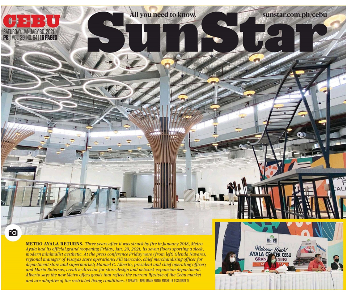 January 30 2021 Metro Ayala returns Sun Star Cebu