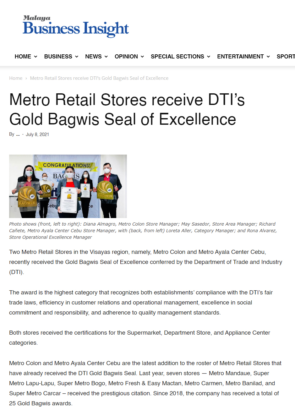 July 8 2021 DTI Bagwis Malaya Business Insight