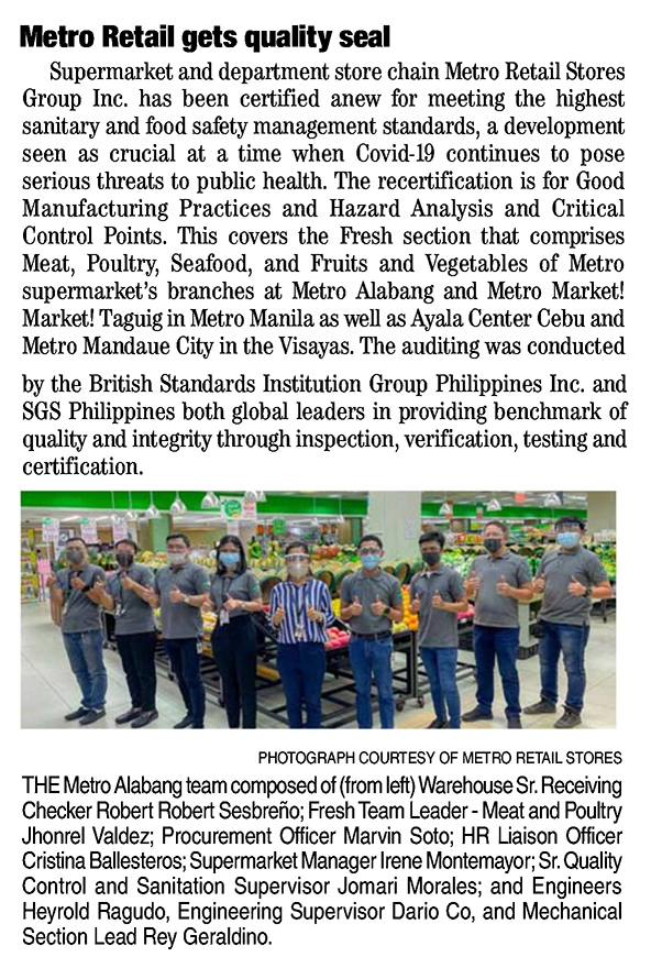 Metro Alabang HACCP GMP