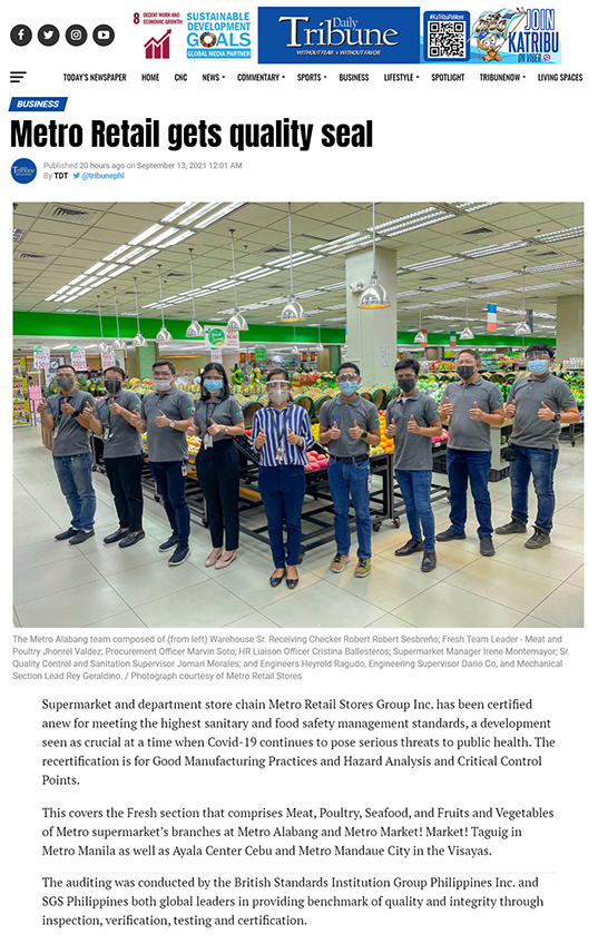 Metro Alabang HACCP GMP2