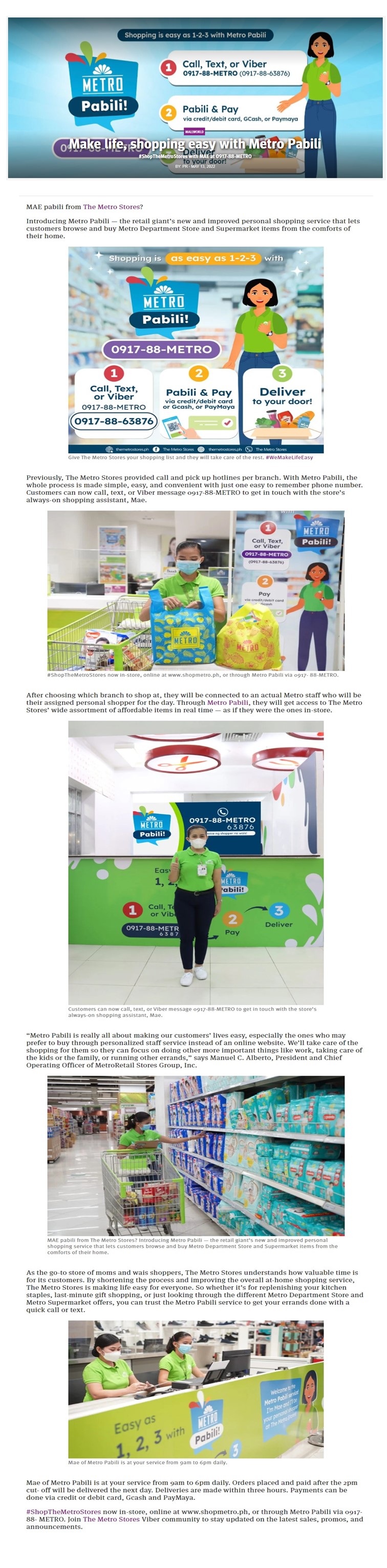 Make life shopping easy with Metro Pabili Cebu Daily News 