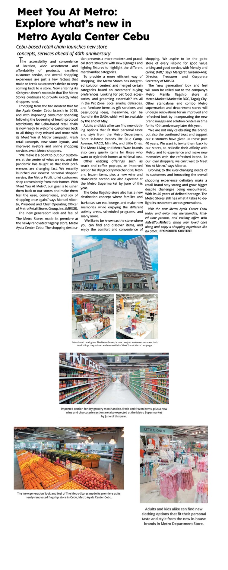 Meet You At Metro Explore whats new in Metro Ayala Center Cebu Sun Star Cebu