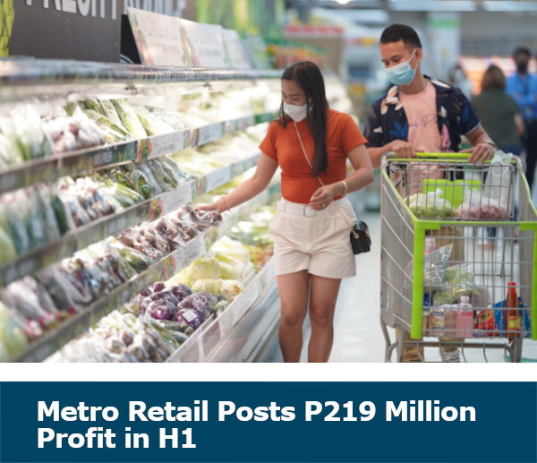 Metro Retail Posts P219 Million Profit in H1